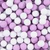 EinsSein 1 kg Small White and Lilac Shiny Chocolate Balls for Wedding, Christening, Communion, Confirmation - Ideal for Test Tubes - Alternative to Chocolates, Wedding Almonds view 3