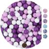 EinsSein 1 kg Small White, Lilac, Purple Shiny Chocolate Balls for Wedding, Christening, Communion, Confirmation - Ideal for Test Tubes - Alternative to Chocolates, Wedding Almonds view 1