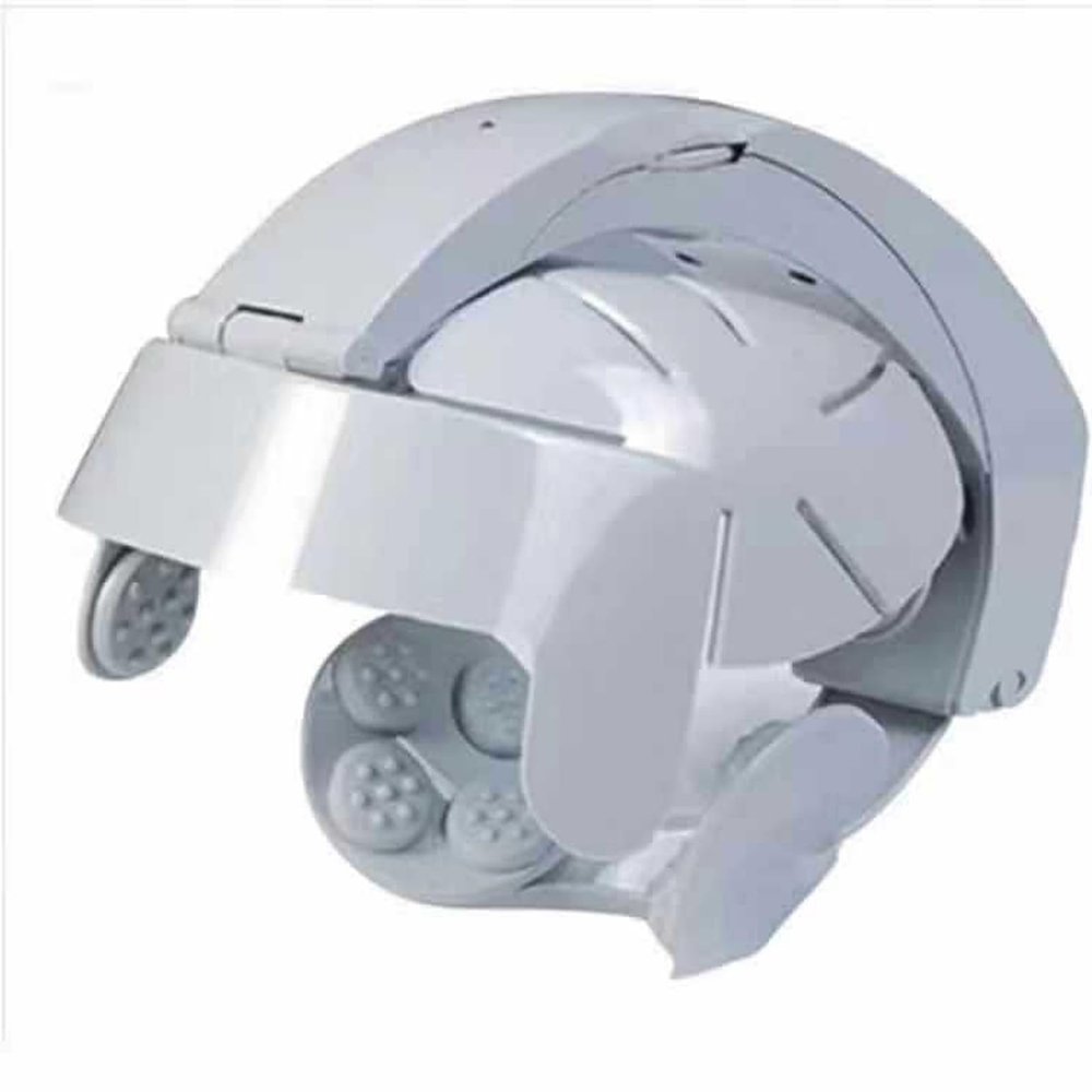 Electric Head Massager Brain Easy Massage Instrument Sleep Aid Loose Scalp Vibration Physiotherapy Instrument Head Massager for Home and Office Use,OneSize