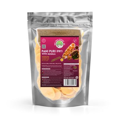 Aryan Pani Puri (Fry) with Masala, Gol Gappa Kit- 250gm