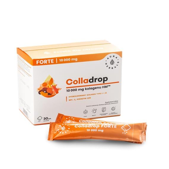 Colladrop Forte, marine collagen 10000 mg, sachets 30 pcs