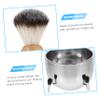 FOMIYES Shaving Cream Bowl Set Stainless Steel Shaving Brush Holder Men for Beard view 3