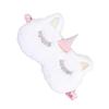 Beavorty Fluffy Sleep Mask Unicorn Design Eye Mask Lightweight Comfortable Eye Cover for Sleeping Travel Work Naps Blindfold view 1