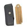 Beavorty Green Sandalwood Beard Comb Leather Case for Men for Travel and Daily Beard Styling Natural Wood Hair Comb view 1