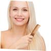 Beavorty Green Sandalwood Beard Comb Leather Case for Men for Travel and Daily Beard Styling Natural Wood Hair Comb view 2