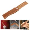 Beavorty Green Sandalwood Beard Comb Leather Case for Men for Travel and Daily Beard Styling Natural Wood Hair Comb view 3