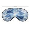 Silver and Blue with Concept Diamond Sleeping Blindfold Mask Cute Eye Shade Cover with Adjustable Strap for Women Men Night view 2