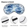 Silver and Blue with Concept Diamond Sleeping Blindfold Mask Cute Eye Shade Cover with Adjustable Strap for Women Men Night view 3