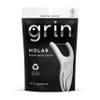 GRIN Molar Flosspyx, Floss Picks, 75 Count, Dental Flossers, Minty Flavor, Recycled Plastic, Great for Reaching Back Teeth, Slide Easily Between Teeth, Includes Safe Soft Fold-Back Tooth Pick view 1