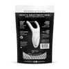 GRIN Molar Flosspyx, Floss Picks, 75 Count, Dental Flossers, Minty Flavor, Recycled Plastic, Great for Reaching Back Teeth, Slide Easily Between Teeth, Includes Safe Soft Fold-Back Tooth Pick view 2