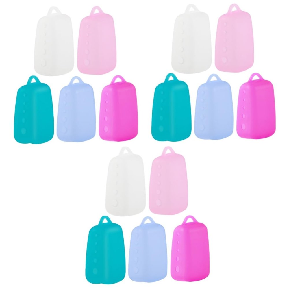 Alipis 15pcs Silicone Toothbrush Covers Travel Portable Dust Caps for Toothbrush Head Hygiene Protection