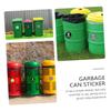Trash Can Sticker 9pcs PVC Garbage Classification Stickers view 3