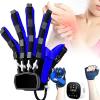 LTSRLL Rehabilitation Robot Gloves, Stroke Hemiplegia Finger Wrist Training Equipment, Finger Straightening Brace Guard Protector for Patients with Hand Dysfunction,RightHand-M view 1