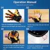LTSRLL Rehabilitation Robot Gloves, Stroke Hemiplegia Finger Wrist Training Equipment, Finger Straightening Brace Guard Protector for Patients with Hand Dysfunction,RightHand-M view 2