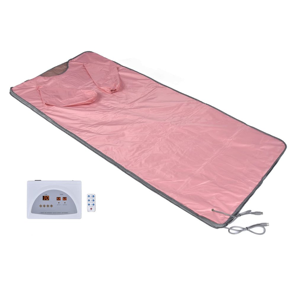 Sauna Blanket, Sauna Blanket, Portable Personal Heat Sauna 650W, Waterproof Sauna with Remote Control Perspiration Double Sided Heating Blanket for Body Wrap Sweating, Blood Circulation, Anti Age