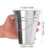 25 Pack 4.5 Inch Mini Metal Buckets, Metal Buckets with Handle, Easter Bucket,Pencil Holder and Flower Pots, Used to Carry, Store, or Even Plant, by GENHAKON. view 2