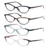 HEEYYOK Reading Glasses Womens Floral/Flower Pattern Cat Eye +3.25 Ladies Readers Glasses Comfortable Colorful Lightweigth Frame view 2