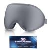 SUSNUAN Eye Masks for Sleeping, 3D Contoured Sleep Mask Light Blocking Sleep Mask for Women and Men, Soft and Comfortable Night Eye Blinder, Suitable for Travel, Flight, Lunch Breaks, Sleeping (Grey) view 1