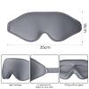 SUSNUAN Eye Masks for Sleeping, 3D Contoured Sleep Mask Light Blocking Sleep Mask for Women and Men, Soft and Comfortable Night Eye Blinder, Suitable for Travel, Flight, Lunch Breaks, Sleeping (Grey) view 2