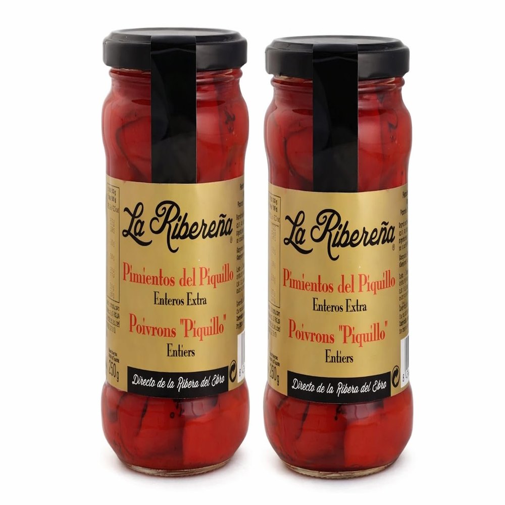 2 x 290g Whole Piquillo Peppers