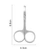 YSJJZRL Nose Hair Scissors Stainless Steel Beauty Scissors for Eyebrows, Nose, Beard and More (Gold) view 2