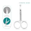 YSJJZRL Nose Hair Scissors Stainless Steel Beauty Scissors for Eyebrows, Nose, Beard and More (Gold) view 3