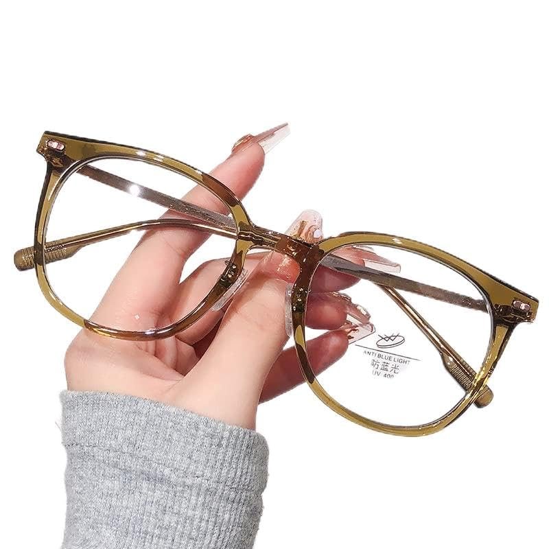LTSRLL Reading Glasses, Oversized Blue Light Blocking Readers, Stylish Sturdy Anti Glare Computer Eyeglasses, Anti Eyestrain (Color : Green, Size : +100)