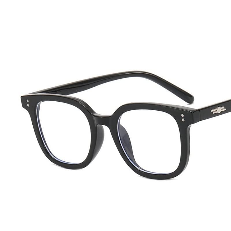 LTSRLL Oversized Square Reading Glasses, Sturdy Blue Light Blocking Computer Goggle Reader, Anti Glare Presbyopic Eyeglasses (Color : Black, Size : +150)