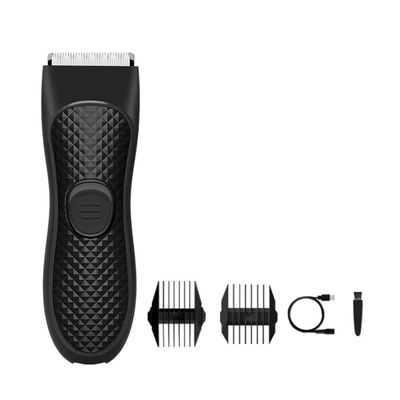 Greethga 1Set Men's Electric Trimmer Groin Hair Trimmer Black Epilator Rechargeable Shaver