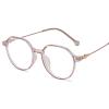 LTSRLL Stylish Round Reading Glasses Women Men, Retro Blue Light Blocking Computer Readers Gaming/TV Glasses Anti Glare (Color : Tea, Size : +350) view 1