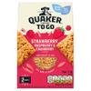Quaker Porridge To Go Breakfast Bars Strawberry, Raspberry & Cranberry Flavour 2x55g (Case of 6) view 2