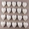20 x edible 3D 20mm hearts, icing toppers, cake cupcakes decorations T058 (Ice White) view 2