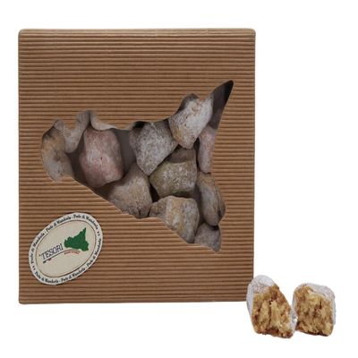Artisan Sicilian Almond Paste, Sicily gift box, packaged in single portion assorted flavours, Typical Sicilian sweets with almonds, gluten free, 240g