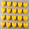 20 x edible 3D 20mm hearts, icing toppers, cake cupcakes decorations T058 (Honey Gold) view 2