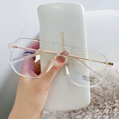 LTSRLL Oversized Square Aviator Reading Glasses, Sturdy Blue Light Blocking Readers, Anti Glare Computer Presbyopic Eyewear (Color : Clear-rose golden, Size : +150)