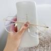 LTSRLL Oversized Square Aviator Reading Glasses, Sturdy Blue Light Blocking Readers, Anti Glare Computer Presbyopic Eyewear (Color : Clear-rose golden, Size : +150) view 1