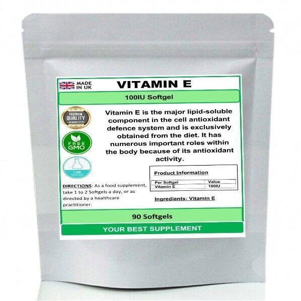 Vitamin E 100IU Softgel Oil Capsules 120