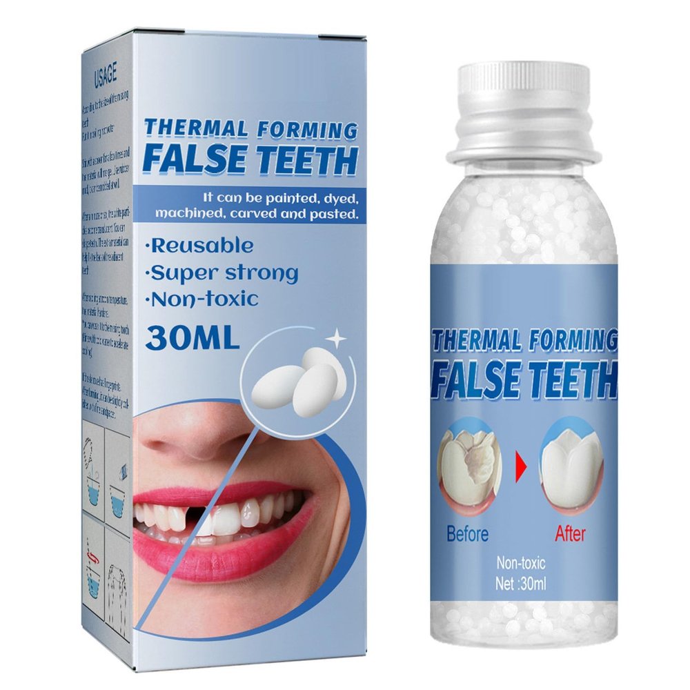 Brigtviee Teeth Repair Granules, DIY Moldable False Teeth Temporary Tooth Filling Repair Kit for Fixing Missing And Broken Teeth,Moldable False Teeth - Restoring Your Smile