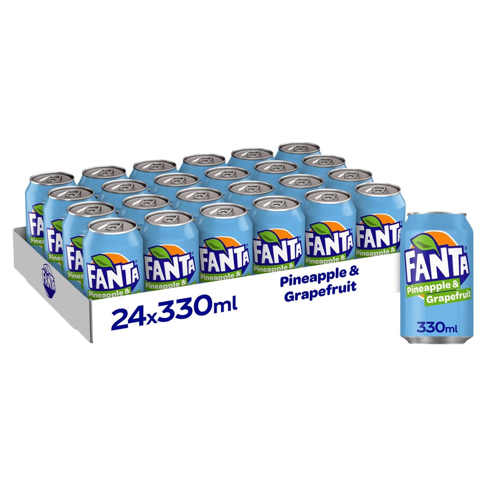 Fanta Can Pineapple & Grapefruit 330 ml (Pack of 24)