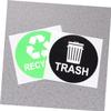 Alipis 8pcs Trash Sticker Adhesive Trash Can Label and Recycle Signs for Bin Labels Self Adhesive Numbers for Dustbins view 3