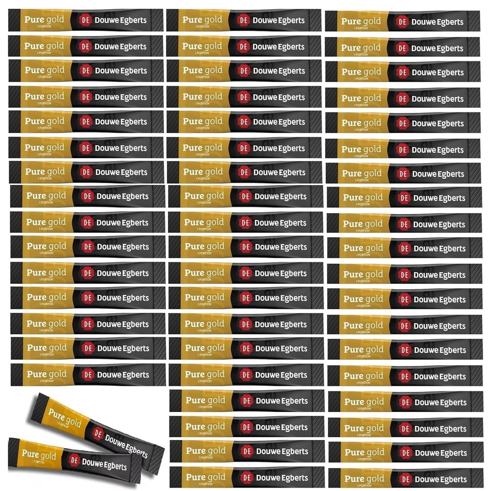 Douwe Egberts Pure Gold Instant Coffee Sticks - 50 x 1.5g Sachets