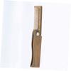 minkissy Men's Beard Styling Comb Portable Mini Pocket Wooden Material Beard Care Tool Hair Brush view 2