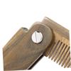 minkissy Men's Beard Styling Comb Portable Mini Pocket Wooden Material Beard Care Tool Hair Brush view 3