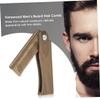 minkissy Men's Beard Styling Comb Portable Mini Pocket Wooden Material Beard Care Tool Hair Brush view 4