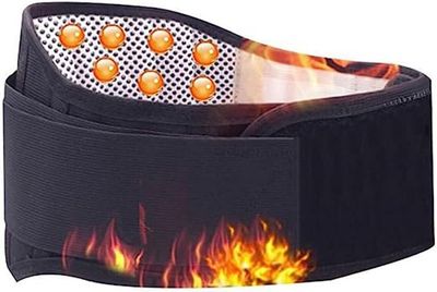 tylxayoxa Adjustable Lumbar Brace Belt Lower Back Support Self-heating Magnetic Therapy For Man Women Relieve Pain And Stress (Size : S)