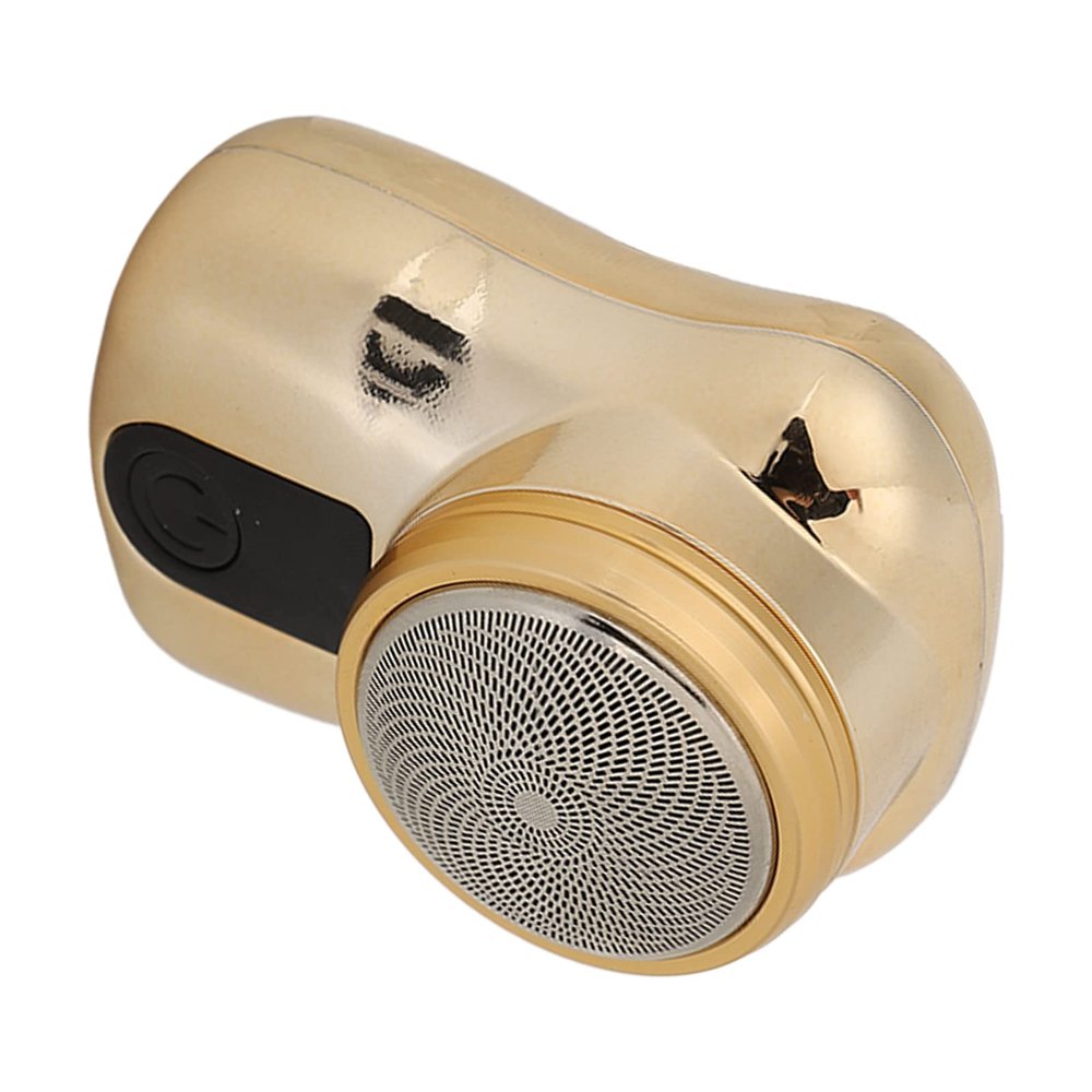 Beard Trimmer Waterproof Mini Size USB Charging Portable Cordless Home Trimmer for Men (Champagne Gold)