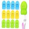 Anneome 12pcs Silicone Toothbrush Head Covers Travel Toothbrush Caps for Protecting Brush Heads view 1
