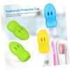Anneome 12pcs Silicone Toothbrush Head Covers Travel Toothbrush Caps for Protecting Brush Heads view 3