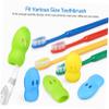 Anneome 12pcs Silicone Toothbrush Head Covers Travel Toothbrush Caps for Protecting Brush Heads view 4