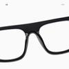 NOVESIXTDAT Stylish Oversized Aviator Reading Glasses, Large Square Blue Light Blocking Computer Readers Unbreakable Eyeglasses (Color : Black, Size : +100) view 4